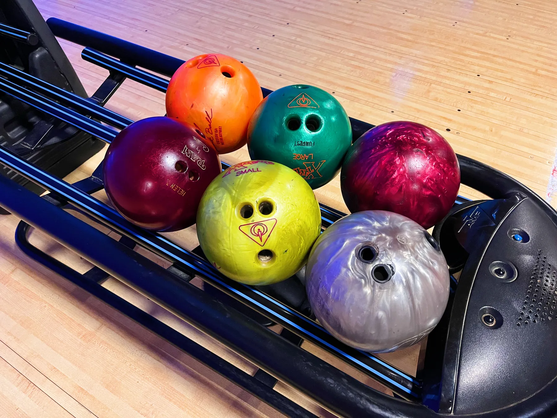 Bowling lanes at Funfest